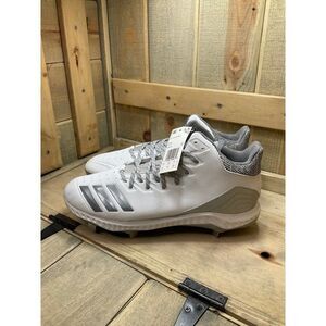 ADIDAS Icon Bounce Mid Cleat - Men's Baseball - White - CG5181 US13